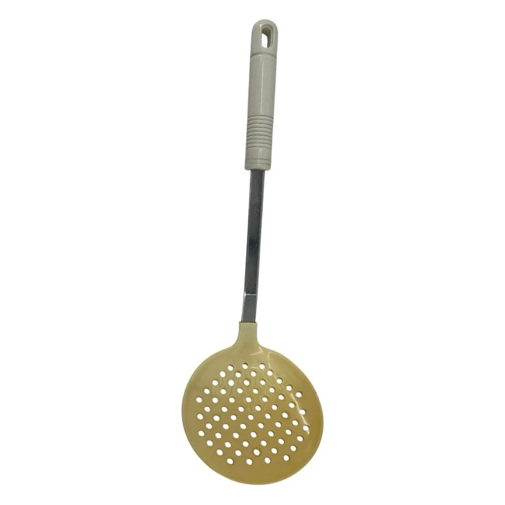 Vtg Rostfrei Inox Slotted Skimmer Spoon Serving Spoon Stainless And Plastic